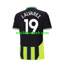 Maillot de Foot Manchester City Julian Alvarez 19 Extérieur 2024-25